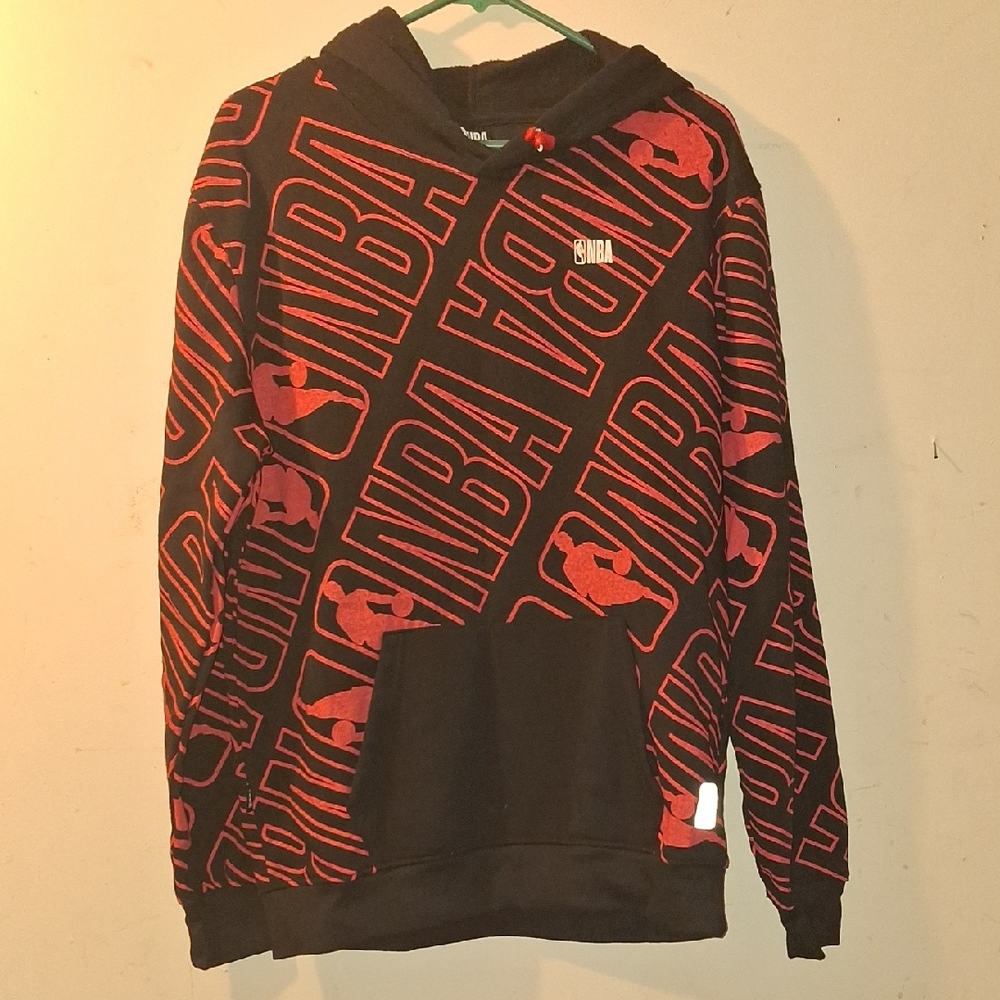NBA Black and Red Graphic Men's Hoodie